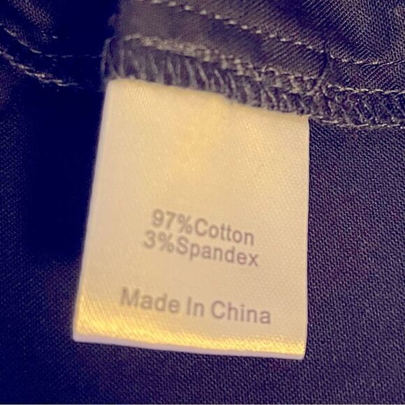 TUCKERNUCK Navy Willow Blouse Top EUC 3/4 Sleeves Pullover Cotton Poplin XS - Picture 8 of 8